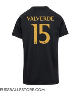 Günstige Real Madrid Federico Valverde #15 3rd trikot Damen 2023-24 Kurzarm